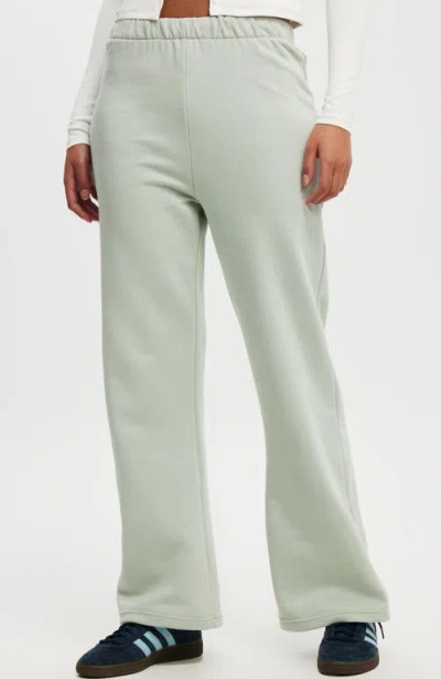 Cotton On Classic Fleece Wide Leg Sweatpant In Meadow Mist