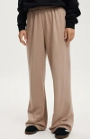 Cotton On Classic Fleece Wide Leg Sweatpant In Mocha