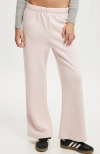 Cotton On Classic Fleece Wide Leg Sweatpant In Soft Pink