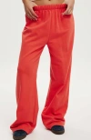 Cotton On Classic Fleece Wide Leg Sweatpant In Vermillion