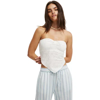 Cotton On Claudia Halter Tube Top In White