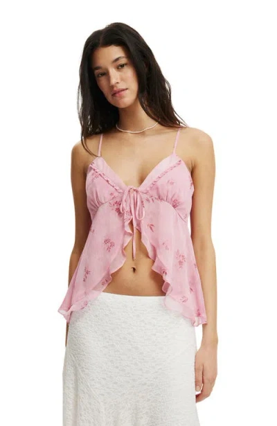 Cotton On Cleo Asymmetric Cami In Pink