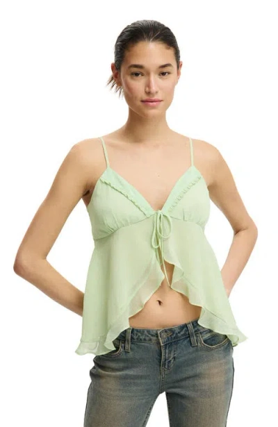 Cotton On Cleo Asymmetric Cami In Green