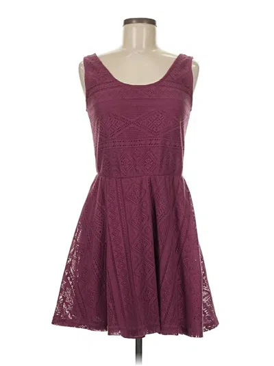 Pre-owned Cotton On Cocktail Dress In Burgundy