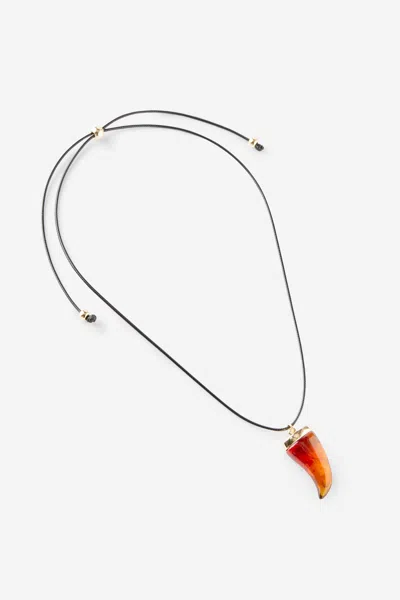 Cotton On Cord Pendant Necklace In Multi