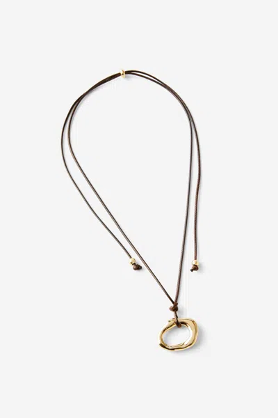 Cotton On Cord Pendant Necklace In Multi
