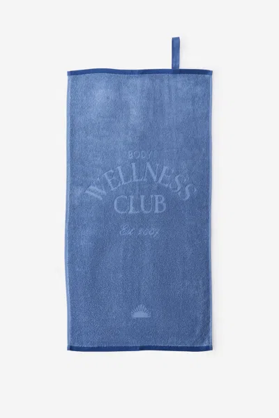 Cotton On Core Gym Towel In Infinity Blue Multi
