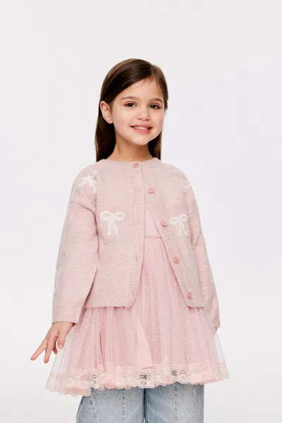 Cotton On Kids' Cosi Knit Cardigan In Pink