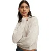 Cotton On Cotton Cable Half Zip Pullover In Neutral