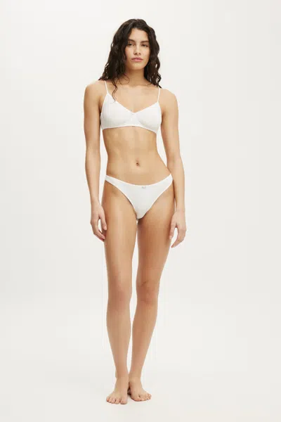 Cotton On Cotton Comfy G-string Brief In White