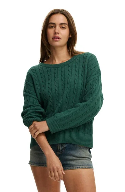 Cotton On Cotton Crew Neck Sweater In Metallic