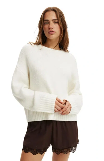 Cotton On Cotton Crew Neck Sweater In Neutral
