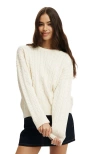 Cotton On Cotton Crew Neck Sweater In White