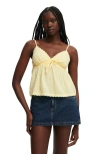 Cotton On Cotton Lace Cami In Blue