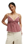 Cotton On Cotton Lace Cami In Pink