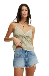 Cotton On Cotton Lace Cami In Green
