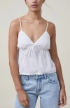 Cotton On Cotton Lace Cami In White