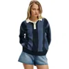 Cotton On Cotton Long Sleeve Polo In Blue