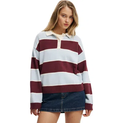 Cotton On Cotton Long Sleeve Polo In Multi