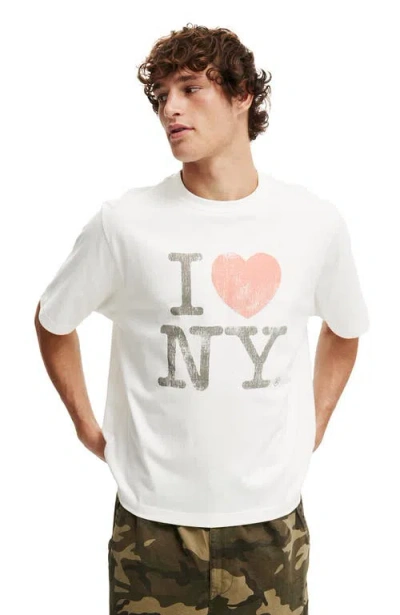Cotton On Crop Fit New York License T-shirt