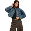Cotton On Cropped Denim Jacket In Lcn Bianca Simpson  Atlantic