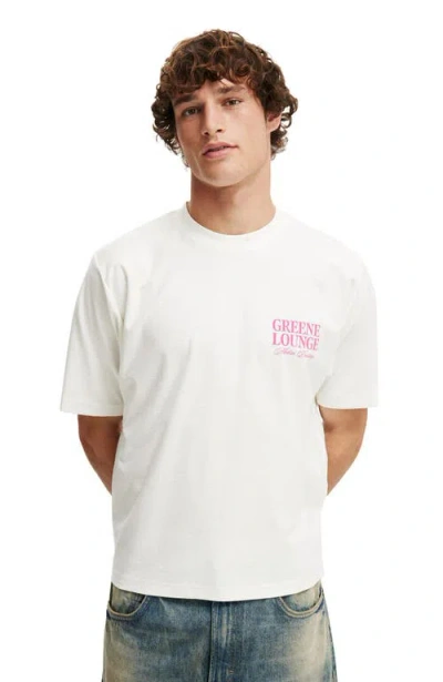 Cotton On Cropped Fit Graphic T-shirt In White