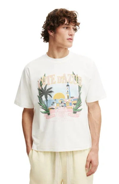 Cotton On Cropped Fit Graphic T-shirt In White