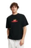Cotton On Cropped Fit Graphic T-shirt In Black