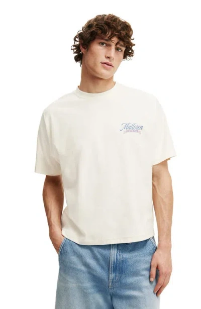 Cotton On Cropped Fit Graphic T-shirt In White