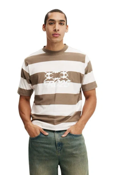 Cotton On Cropped Fit Graphic T-shirt In Brown