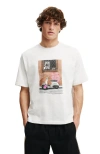 Cotton On Cropped Fit Graphic T-shirt In White