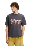 Cotton On Cropped Fit Graphic T-shirt In Gray