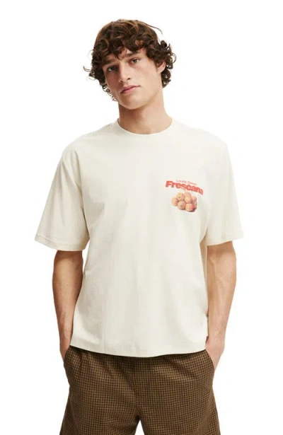 Cotton On Cropped Fit Graphic T-shirt In White