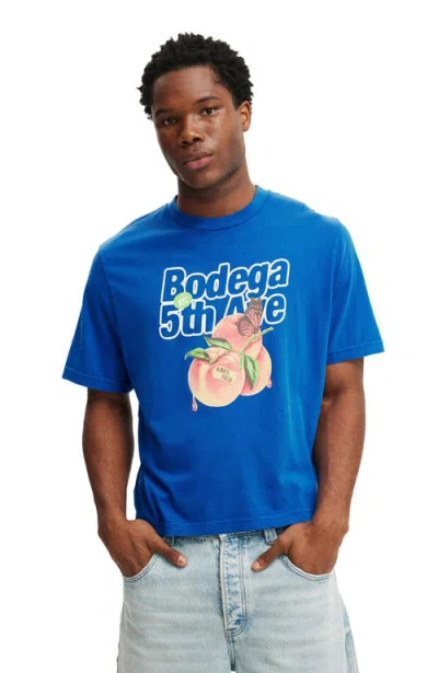 Cotton On Cropped Fit Graphic T-shirt In Blue