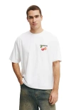 Cotton On Cropped Fit Graphic T-shirt In White
