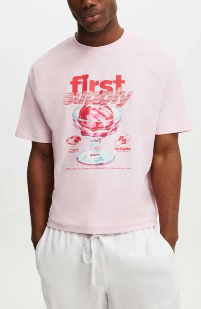 Cotton On Cropped Fit Graphic T-shirt In Pink