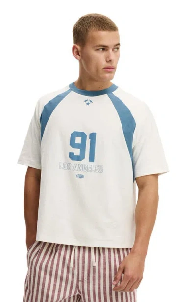 Cotton On Cropped Fit Graphic T-shirt In White