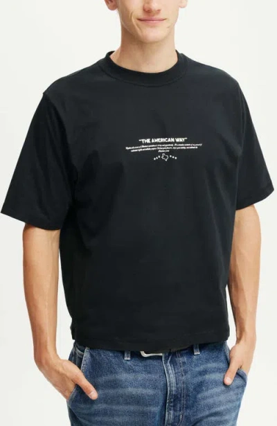COTTON ON CROPPED FIT GRAPHIC T-SHIRT 