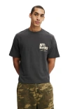 Cotton On Cropped Fit Graphic T-shirt In Gray