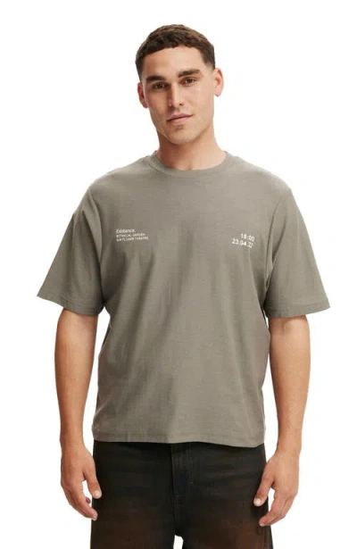 Cotton On Cropped Fit Graphic T-shirt In Gray