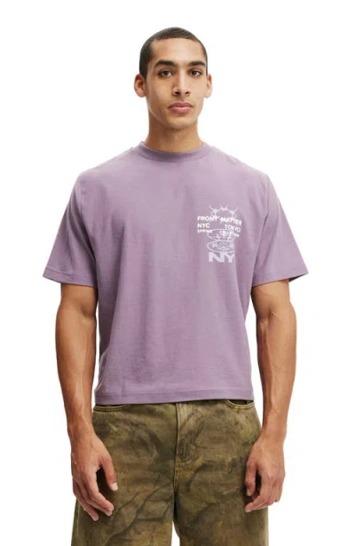 Cotton On Cropped Fit Graphic T-shirt In Purple