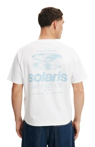 Cotton On Cropped Fit Graphic T-shirt In White