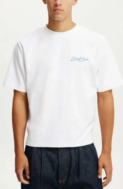 Cotton On Cropped Fit Graphic T-shirt In White Ldn Mascot