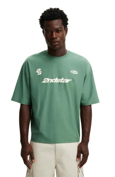 Cotton On Cropped Fit Graphic T-shirt In Green