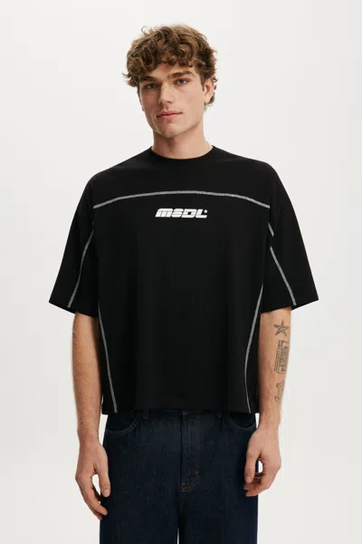 Cotton On Cropped Fit Graphic T-shirt In Black / Service
