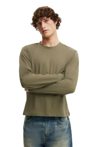 Cotton On Cropped Fit Long Sleeve In Green