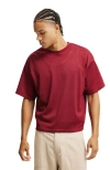 Cotton On Cropped Fit Mesh T-shirt In Crimson