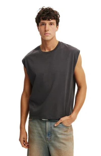 Cotton On Cropped Fit Muscle In Black