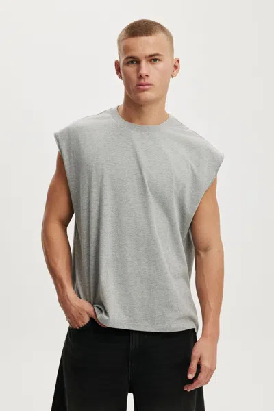 Cotton On Cropped Fit Muscle In Gray