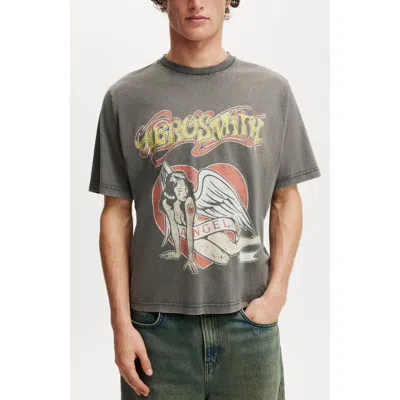 Cotton On Cropped Fit Music T-shirt In Gray